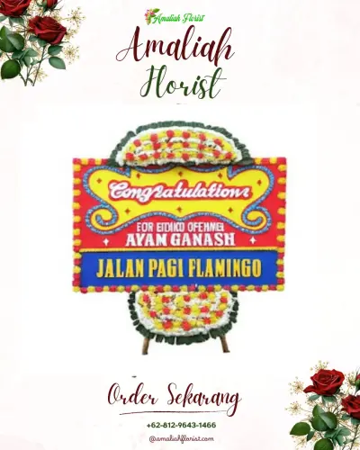 Bunga Papan Congratulation di Banjengan